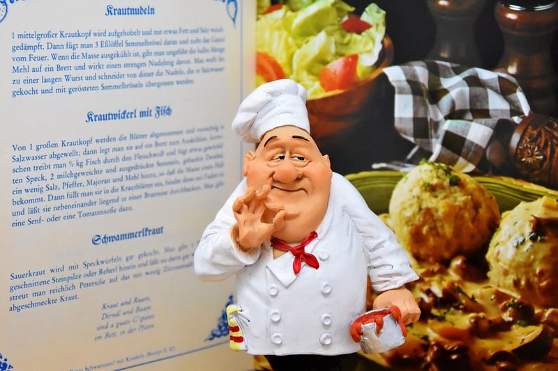 Cookbook on a kitchen counter